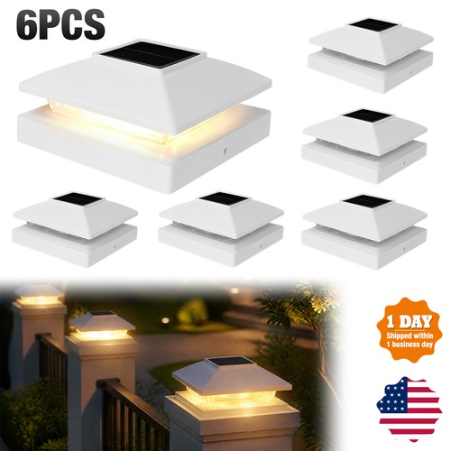 6pack solar post cap - light, for