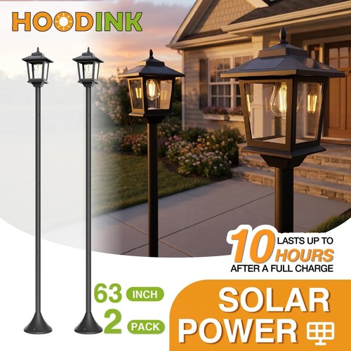 2pcs solar outdoor lamp posts - solar,