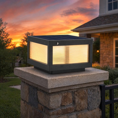 Modern solar lamp post - modern,