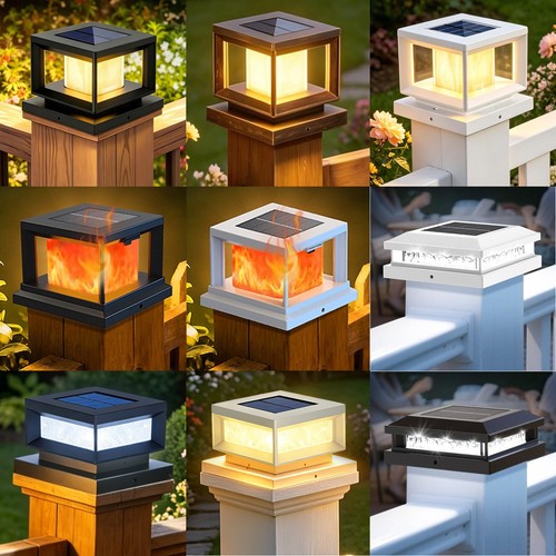 Solar post cap lights - solar,